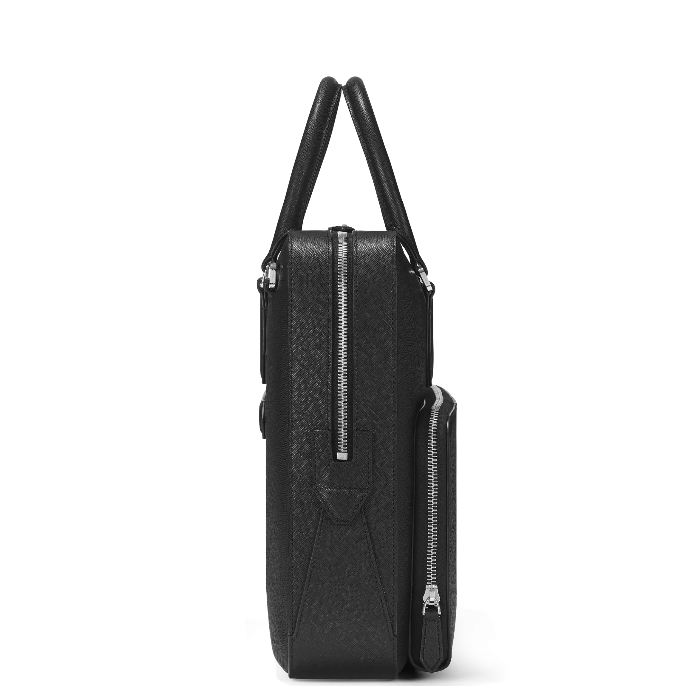 Sartorial medium document case with pocket