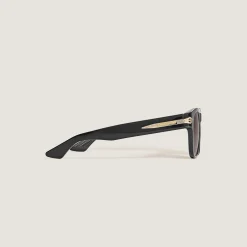 Squared Sunglasses with Black Acetate Frame