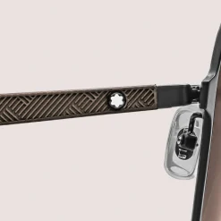 Squared Sunglasses with Black Metal Frame