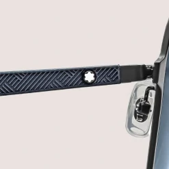 Squared Sunglasses with Black Metal Frame