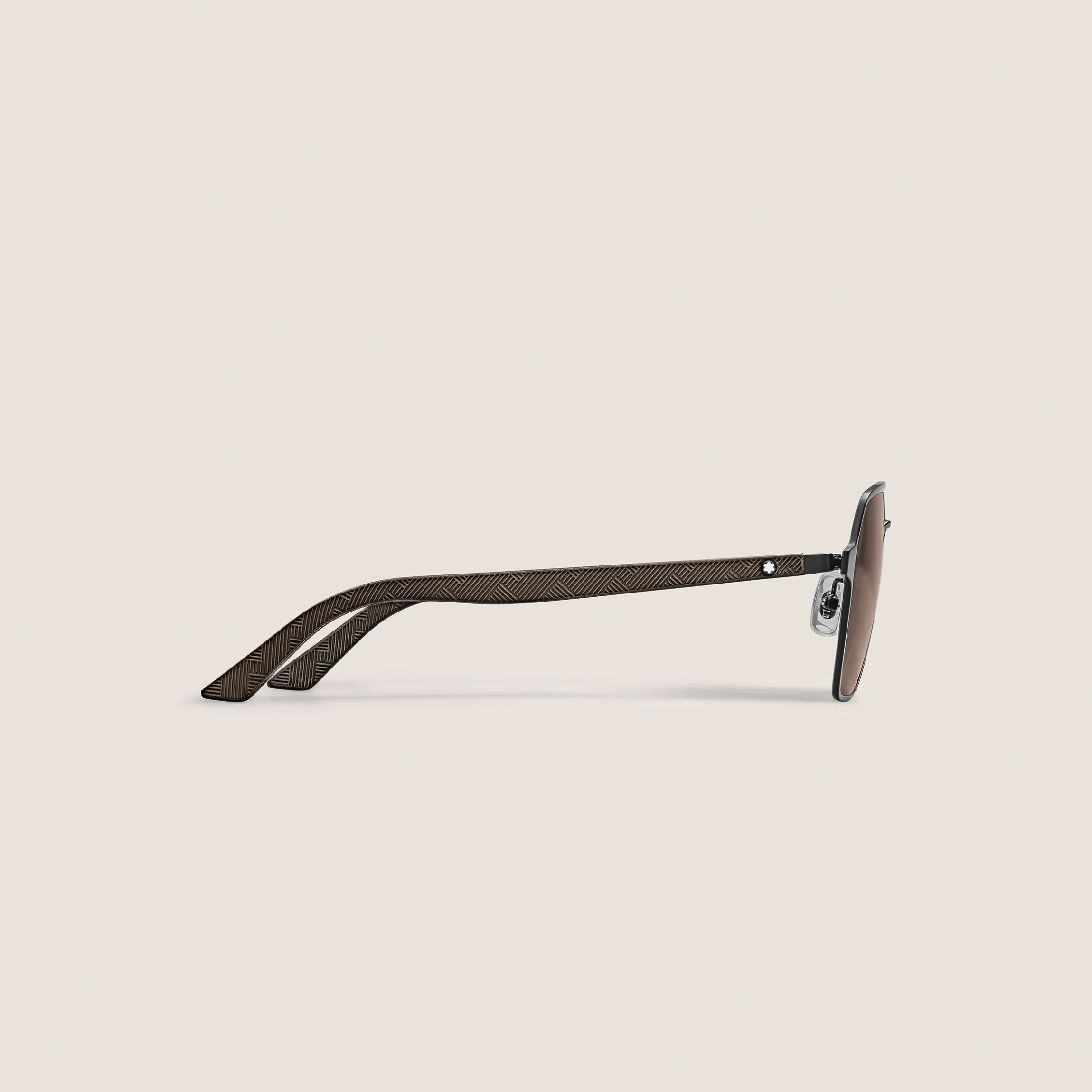 Squared Sunglasses with Black Metal Frame