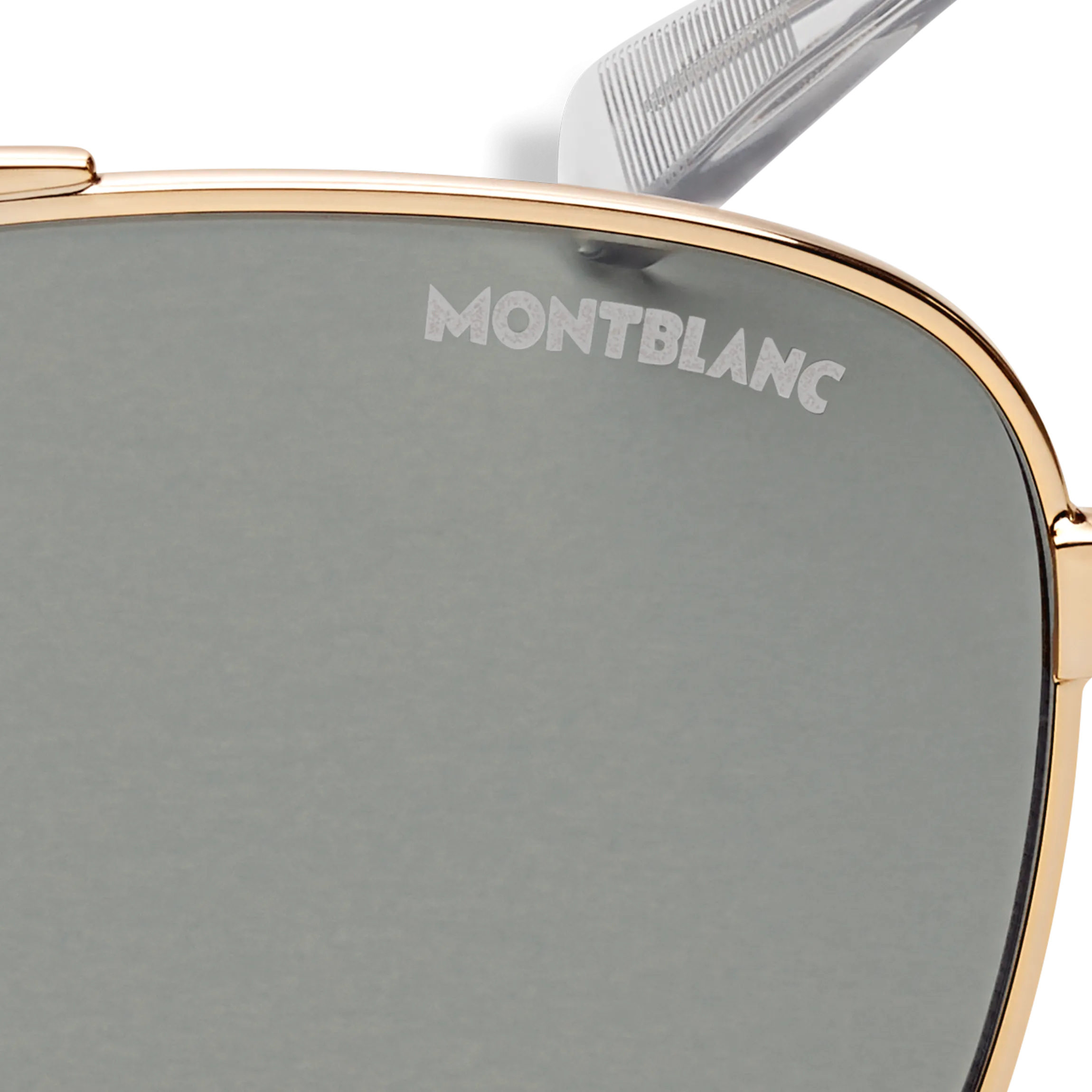 Squared Sunglasses with Gold Coloured Metal Frame
