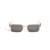 Squared Sunglasses with Gold Col Metal Frame