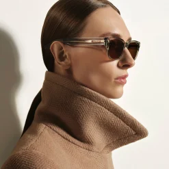 Squared Sunglasses with Grey Acetate Frame