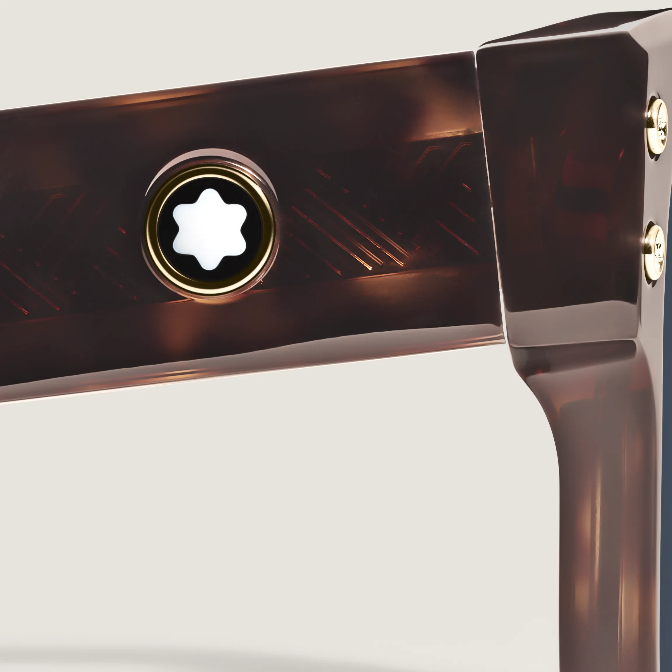 Squared Sunglasses with Havana Coloured Acetate Frame