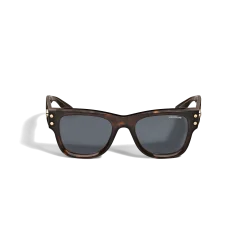 Squared Sunglasses with Havana Coloured Acetate Frame