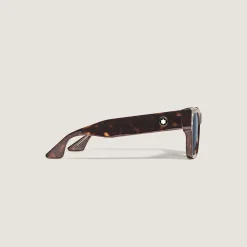 Squared Sunglasses with Havana Coloured Acetate Frame