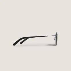 Squared Sunglasses with Silver Coloured Metal Frame