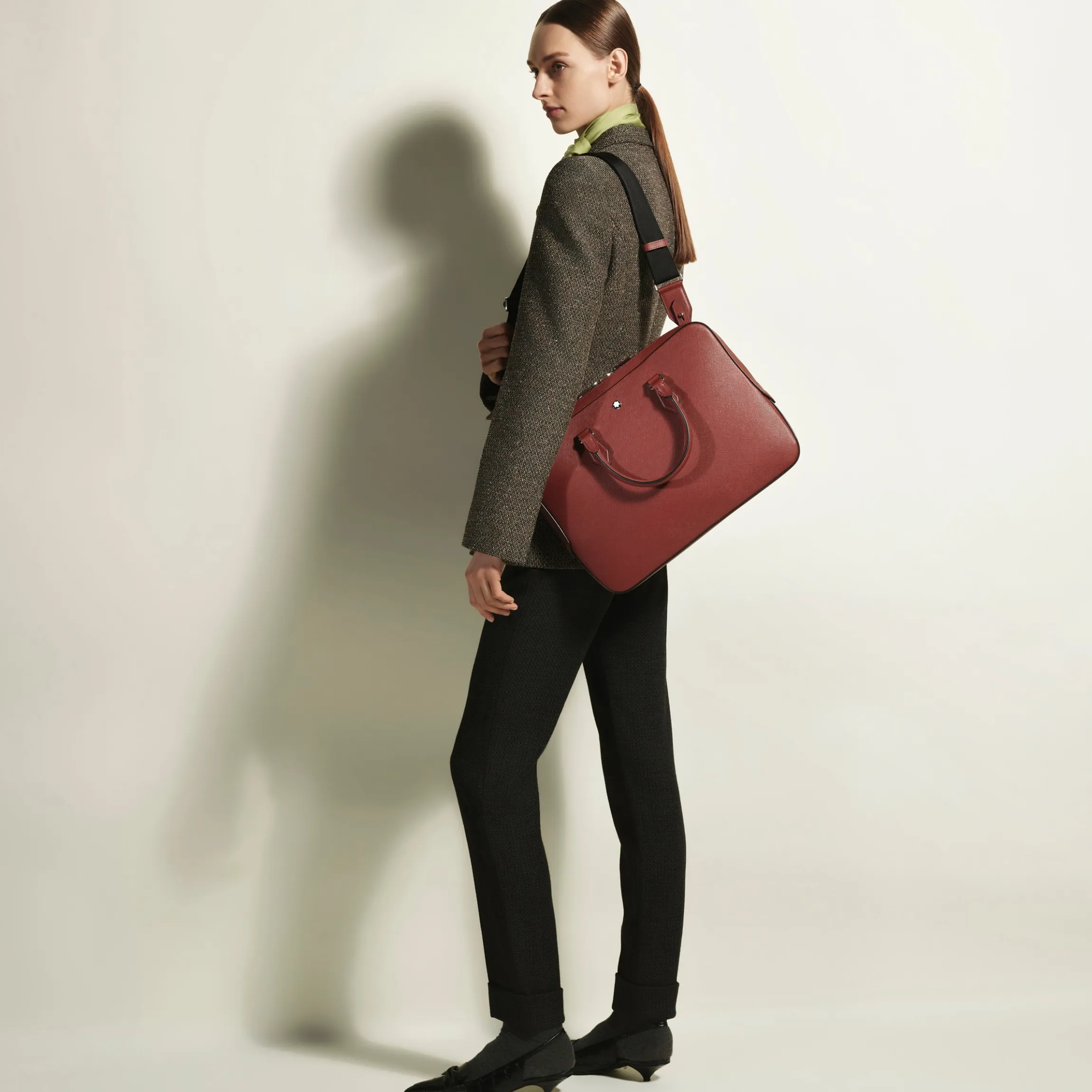 Thin Briefcase in Sartorial Leather