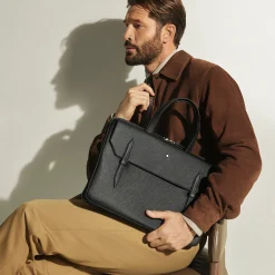 Thin Briefcase in Sartorial Leather