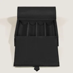Travel Box for 4 Writing Instruments in Grain Leather
