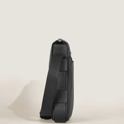 Vertical Belt Messenger Bag in Sartorial Leather