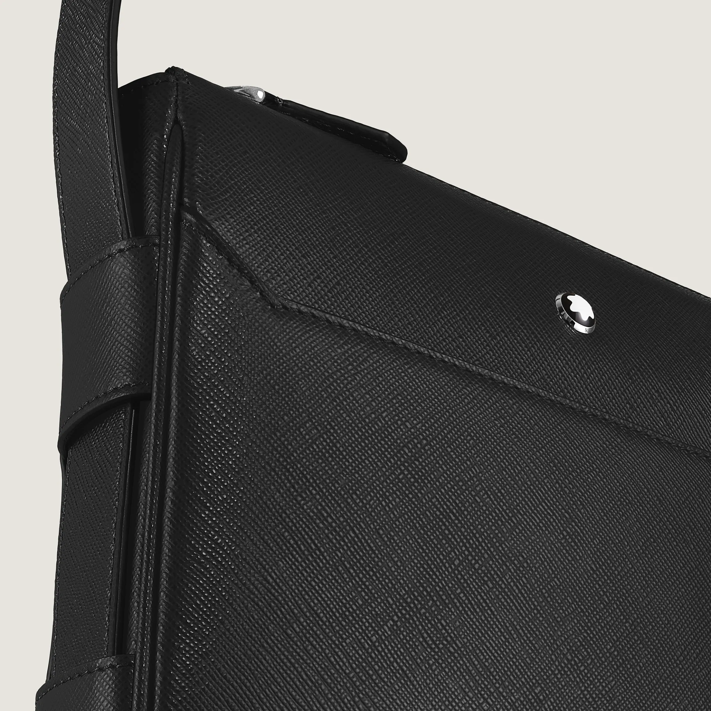 Vertical Belt Messenger Bag in Sartorial Leather