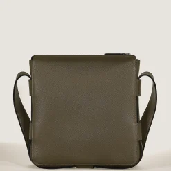 Vertical Belt Messenger Bag in Sartorial Leather
