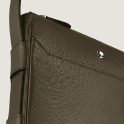 Vertical Belt Messenger Bag in Sartorial Leather