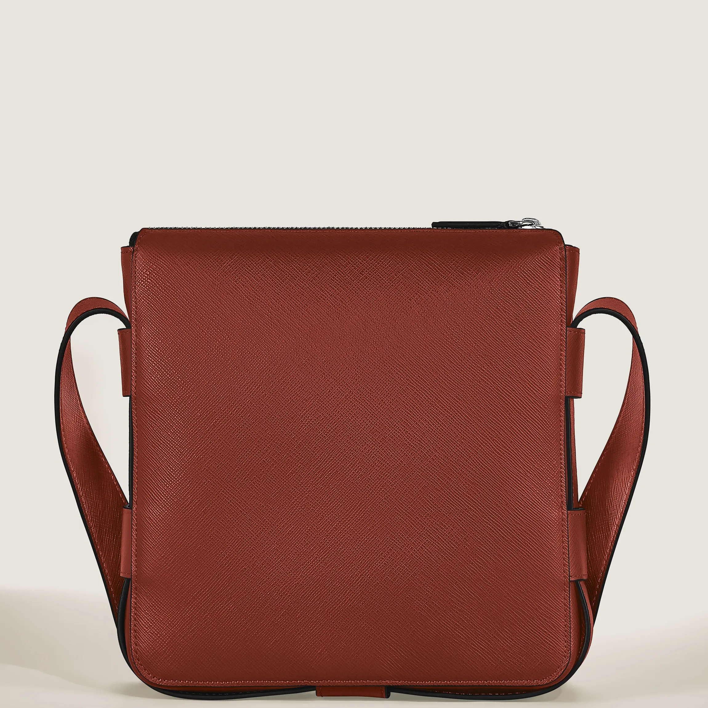 Vertical Belt Messenger Bag in Sartorial Leather