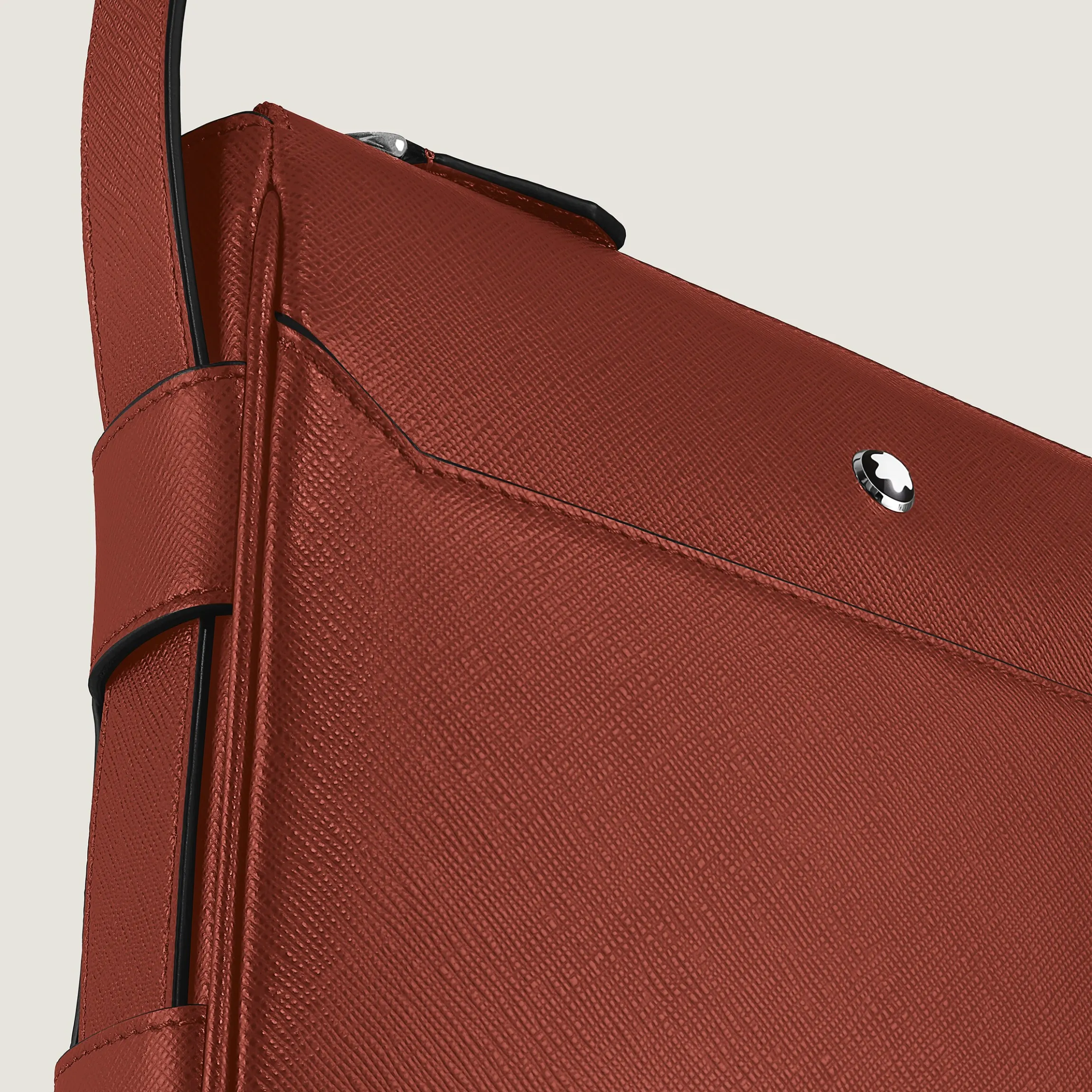Vertical Belt Messenger Bag in Sartorial Leather