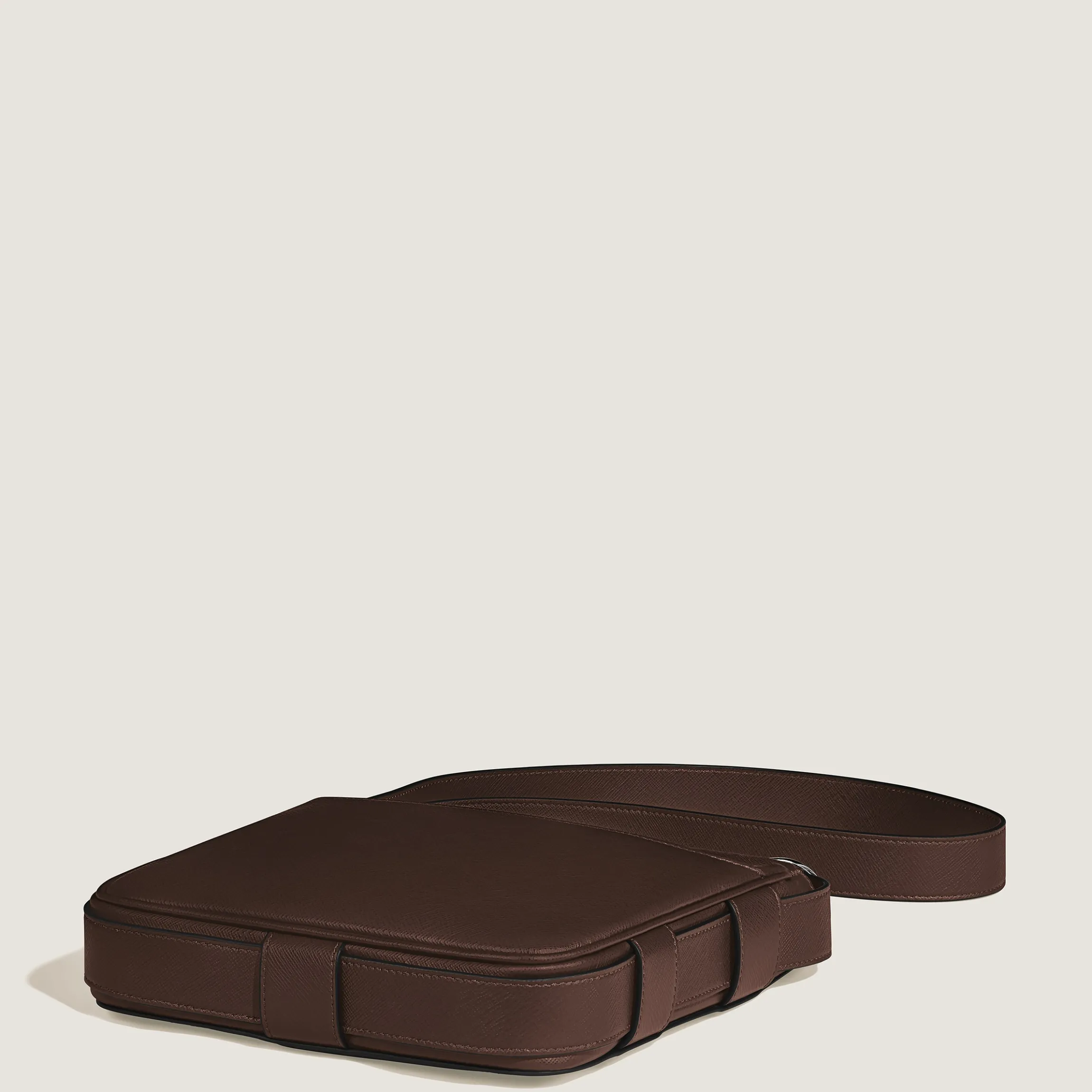 Vertical Belt Messenger Bag in Sartorial Leather