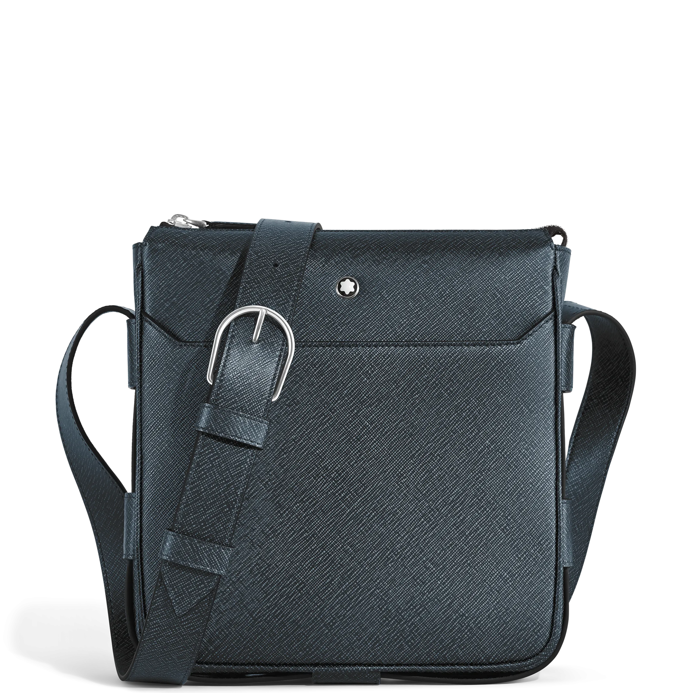 Vertical Belt Messenger Bag in Sartorial Leather