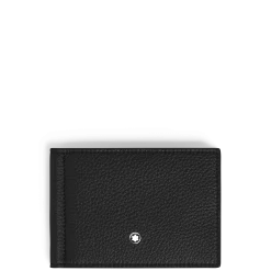 Wallet 6cc with Money Clip in Grain Leather