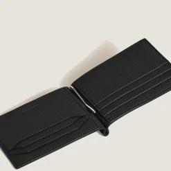 Wallet 6cc with Money Clip in Grain Leather
