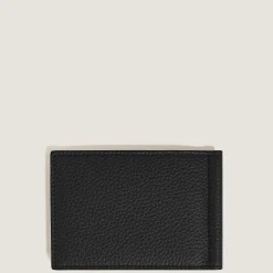 Wallet 6cc with Money Clip in Grain Leather