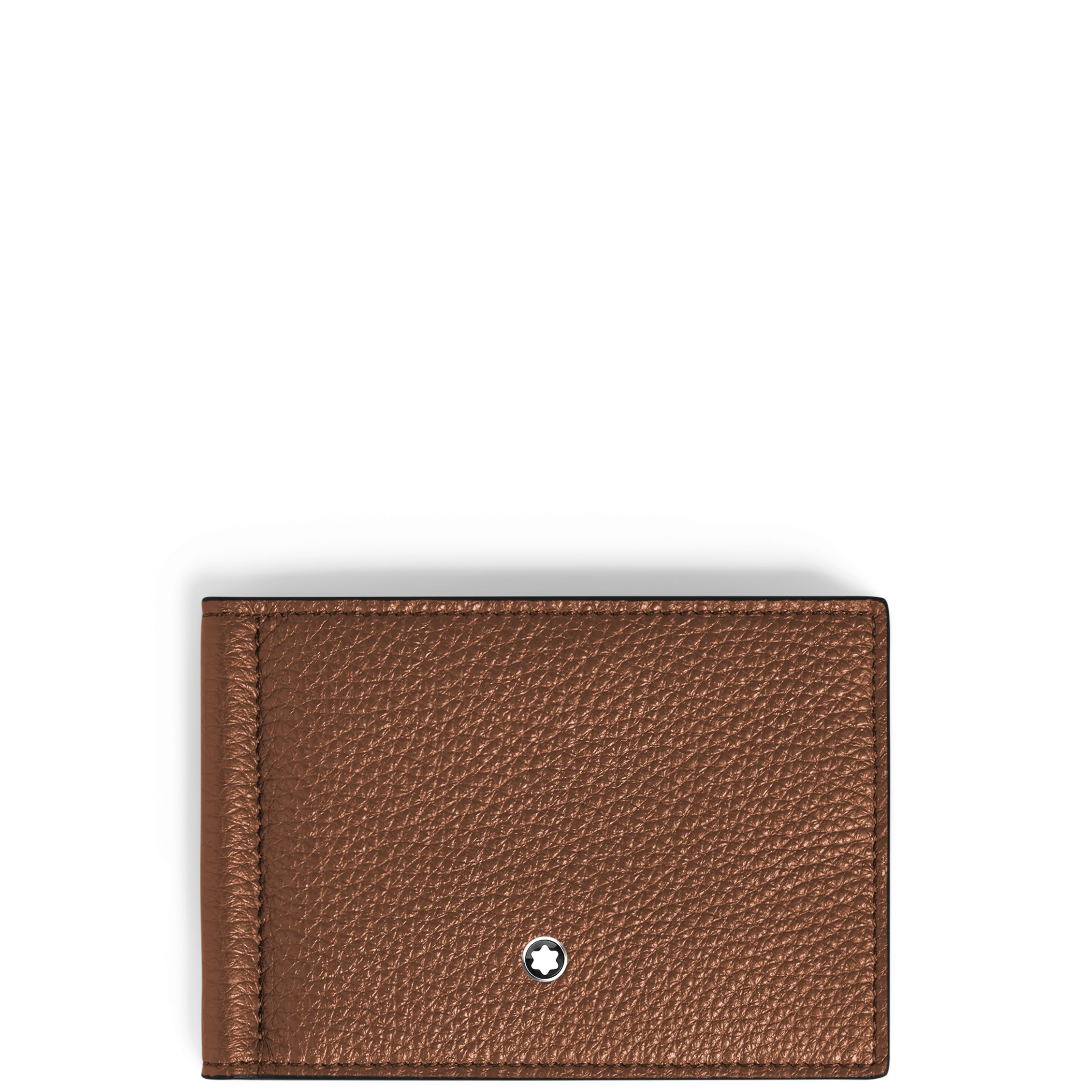 Wallet 6cc with Money Clip in Grain Leather