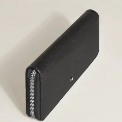 Wallet 8cc with zip in Sartorial Leather