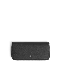 Wallet 8cc with zip in Sartorial Leather